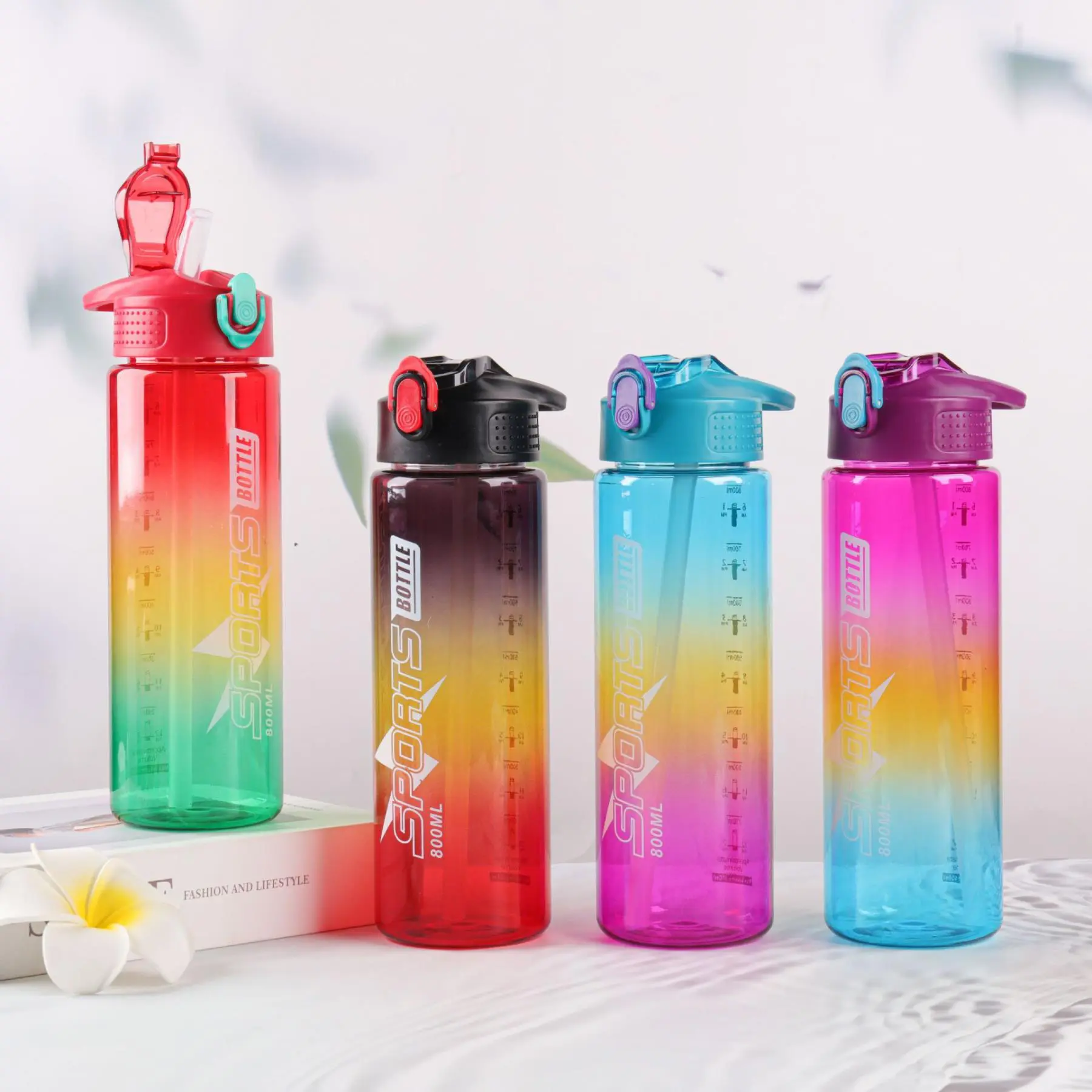 بوتل آب ورزشی رنگین کمانی