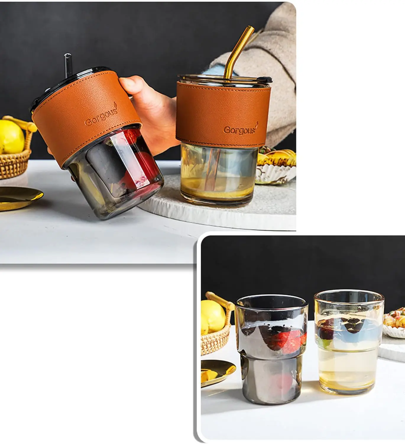 گیلاس شیشها ی با روکش چرمی