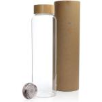 بوتل آب شیشه ای با درب چوبی