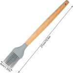 برس سیلیکونی آشپزخانه با دسته چوبی