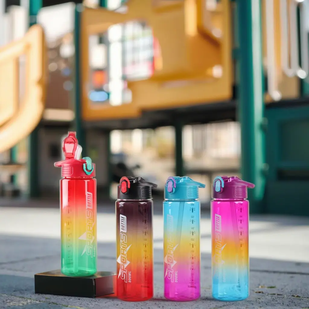 بوتل آب ورزشی رنگین کمانی