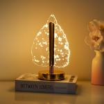 Crystal Leaf Decorative Table Lamp