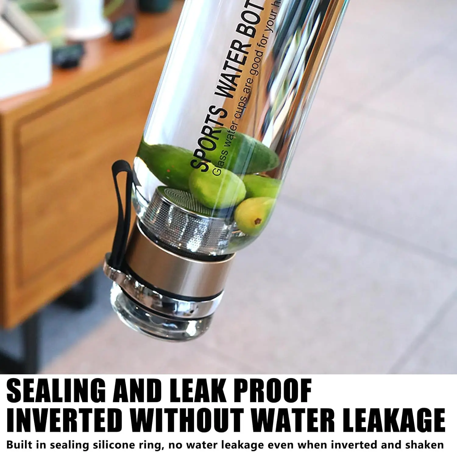 بوتل آب ورزشی شیشه ای