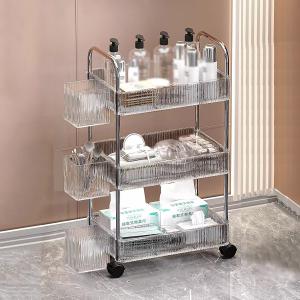 قفسه سه طبقه چرخ‌ دار مدرن