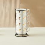 سیت چهار عددی گیلاس سرامیکی با استند