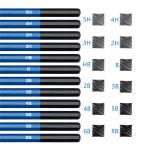 ست طراحی حرفه‌ای ۷۱ تکه (پنسل های رنگی، کاربنی و ترکیبی)