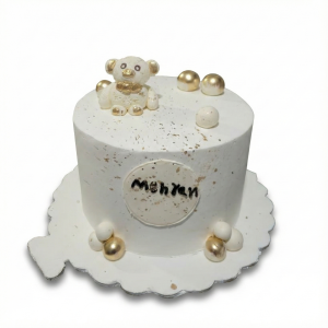 کیک سمفونی هندسی و طلایی